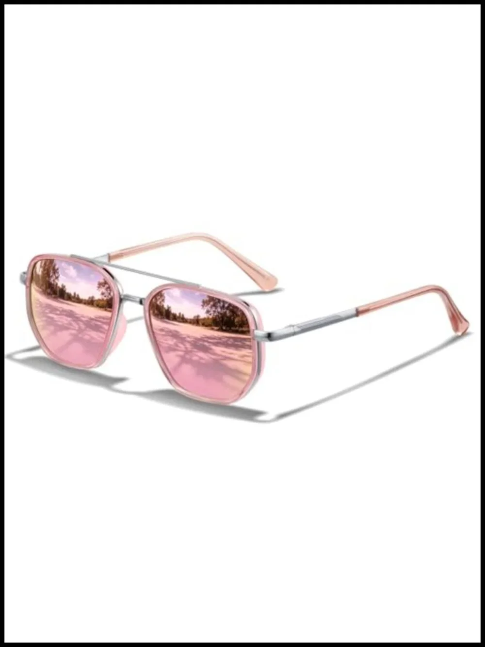 Polarized Aviator Sunglasses with UV Protection Metal Frame
